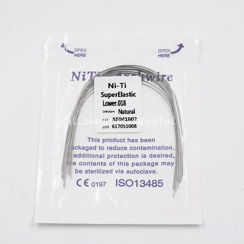 500 шт. зубные ортодонтические круглые супер эластичные изогнутые провода для