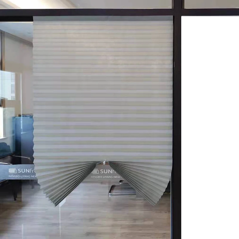 жалюзи на окна，Плиссированные складные плиссированные самоклеящиеся оконные