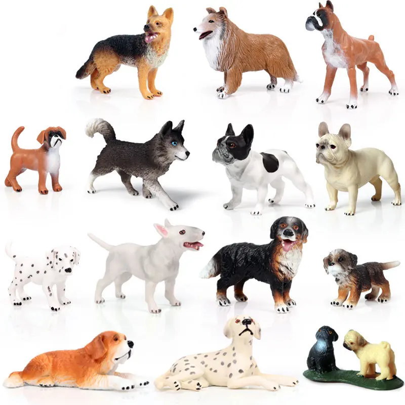 

Anime Lovely Pet Dog Animals Model Action Figure Huskie Bulldog Dalmatian Figurines Cute Miniature Collection Toys For Kids Gift