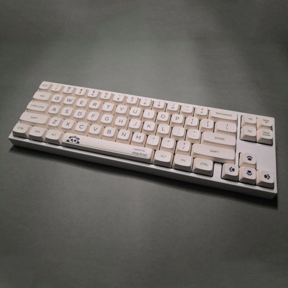 Белая сублимационная клавиатура Panda для Filco Cherry Mx Switch Механическая игровая сделай