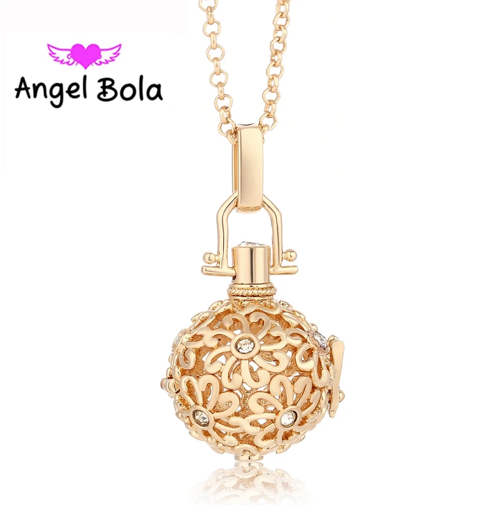 20 5 мм подвеска Ангел бола Ожерелье с эфирным маслом Музыкальный шар