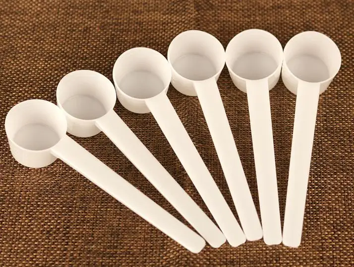 

1000pcs Professional White Plastic 5 Gram 5g Scoops/Spoons For Food/Milk/Washing Powder/Medicine Measuring SN2009