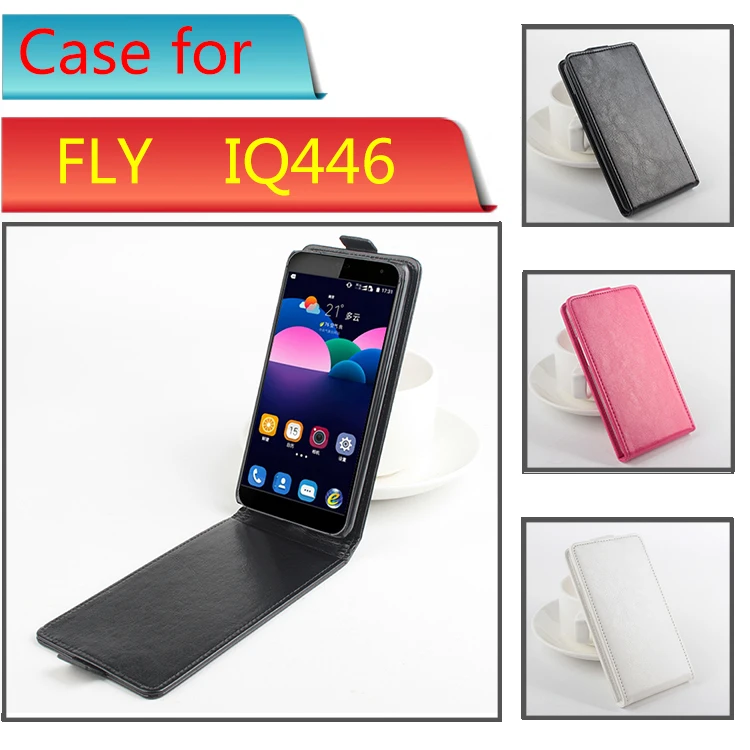 Чехол для телефона чехол FLY IQ446 Роскошный кожаный флип-чехол кожного покрова