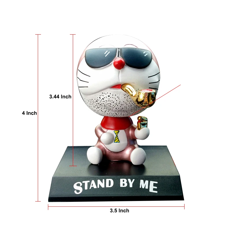 Doraemon мультфильм орнамент маленькая качающаяся голова фигурки Pokonyan автомобиль