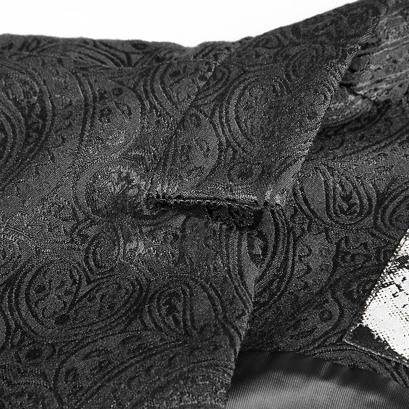 Жилет мужской с V-образным вырезом роскошный черный приталенный жилет без