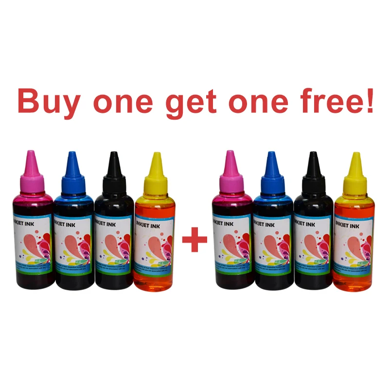 Buy 1 Get 1 FREE ! Universal dye ink for Canon Printers Premium for Canon all printer CISS Ink Free Shipping BCMY