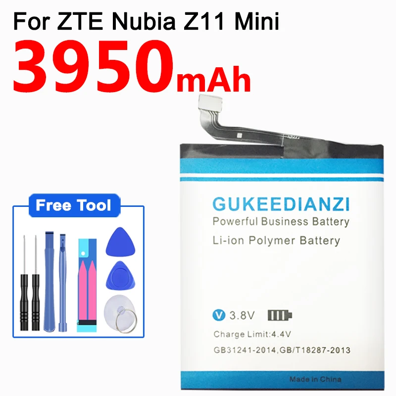 Аккумулятор для мобильного телефона GUKEEDIANZI LI3827T44P6H726040 zte Nubia Z11Mini NX529J 3950 мАч