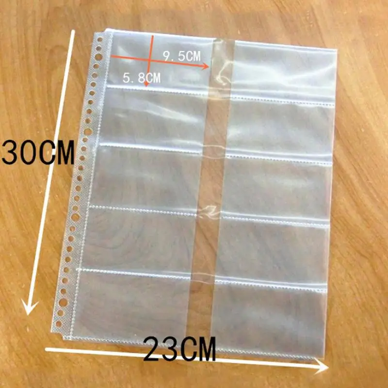 10 шт. прозрачный A4 Толстая записная книжка С ПЕРЕПЛЕТОМ с листа файл листы