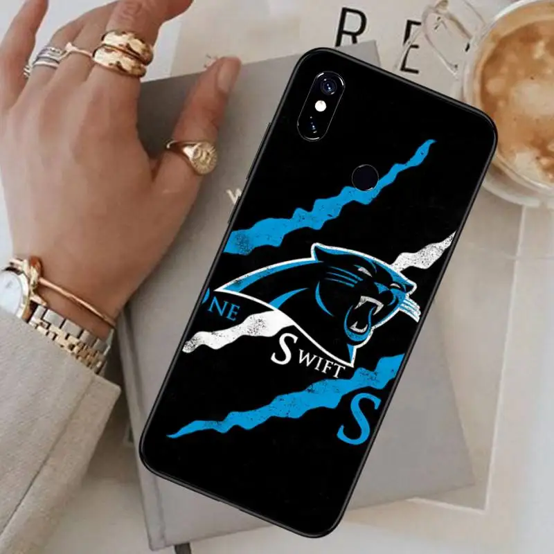 

Carolina panther rugby Phone Case For Xiaomi Redmi 7 8 9t a3Pro 9se k20 mi8 max3 lite 9 note 9s 10 pro