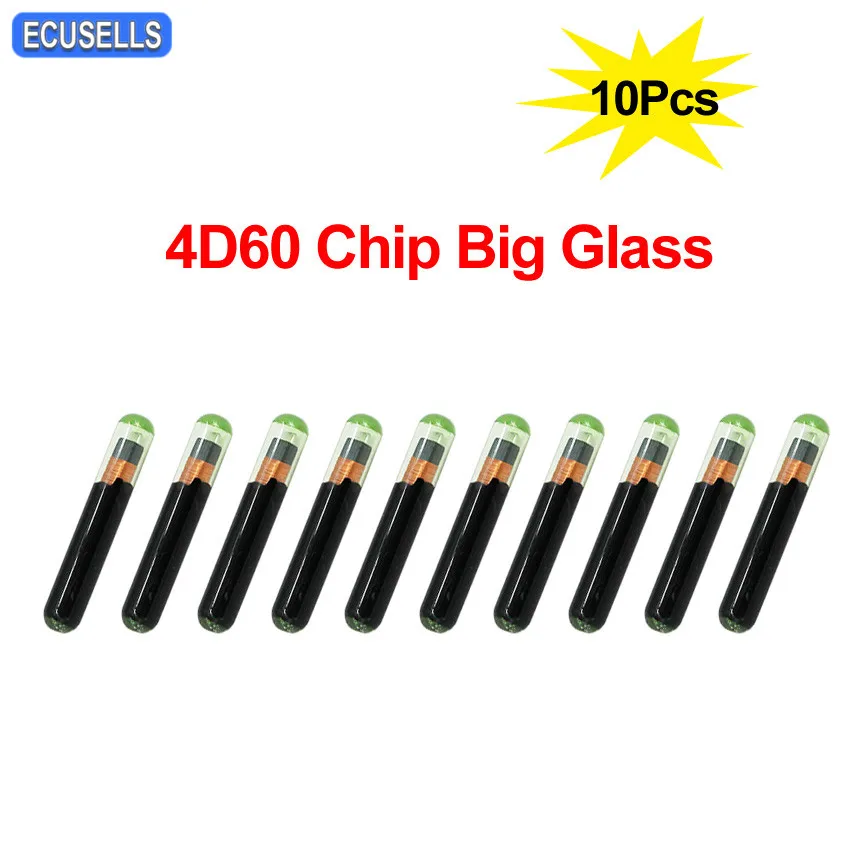 10 шт./лот 4D ID60 стеклянный чип приемоответчика 4D 60 4D60 большой Стекло Автомобильный ключ-чип для Ford Connect Fiesta Фокус ка Mondeo послепродажного обслуживания