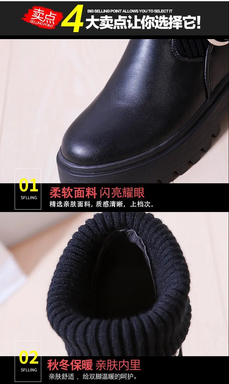 Новинка года; зимние мотоботы с пряжкой; женские ботильоны в британском стиле; ботильоны на низком каблуке в готическом и панковском стиле; женская обувь; большой размер 40