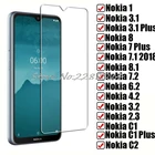 Закаленное стекло HD для Nokia 1 3,1 7 Plus 6,1 7,1 2018 8,1 8, защитное покрытие для C1 C2 7,2 6,2 4,2 3,2 2,3, Защитная пленка для экрана