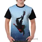 Смешная семейная сочетающаяся одежда майль Моралес прыгающая Мужская футболка с принтом женская футболка детские топы с коротким рукавом Футболка