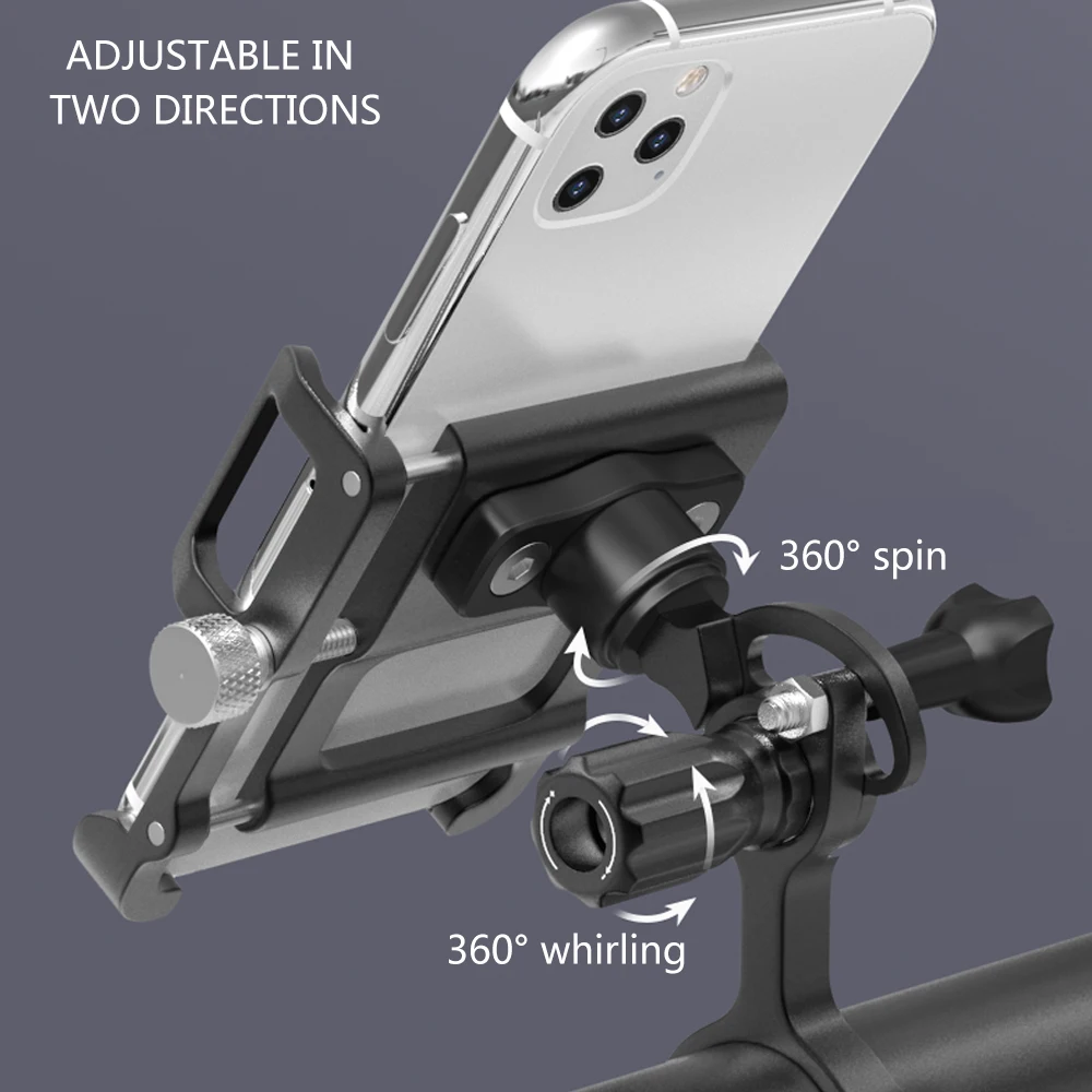 gub bicycle phone holder double lock adjustment aluminum electric scooter motorcycle universal phone navigation shooting stand free global shipping