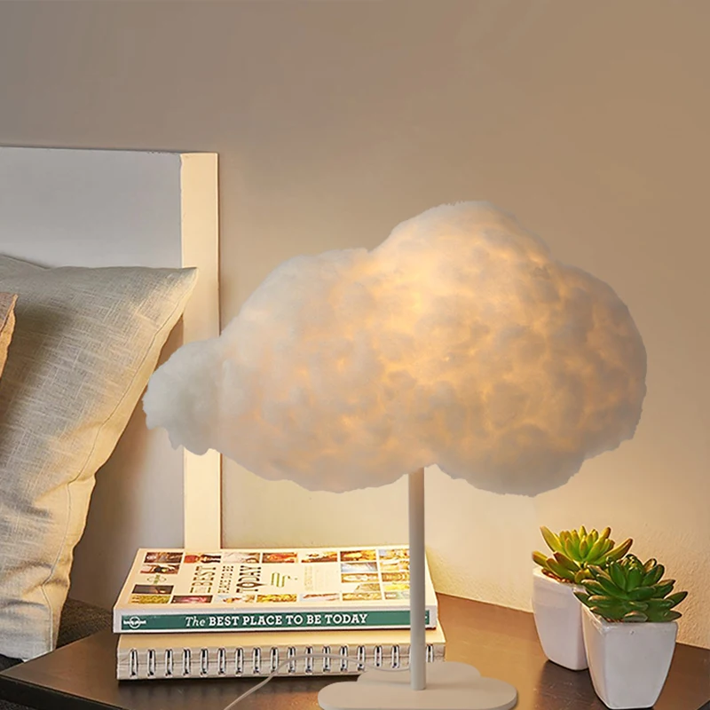 Настольная лампа в форме облака современная Минималистичная для гостиной из