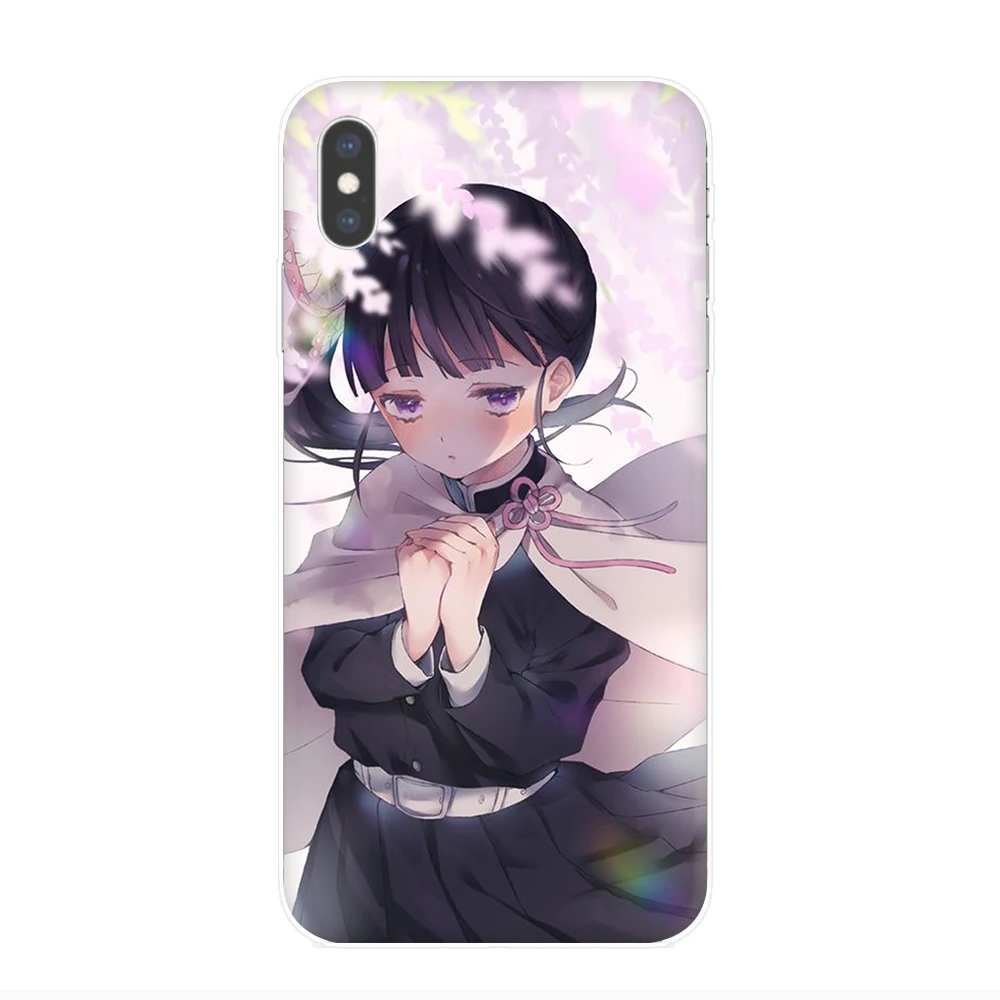 Твердый чехол для телефона Tsuyuri Kimetsu no yaiba iphone 5 5s SE 2020 5C 6 6s 7 8 Plus X XR XS Max 11 Pro