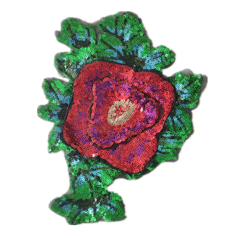 Трехслойные 3d патчи с цветами для одежды блестки странные вещи блестками