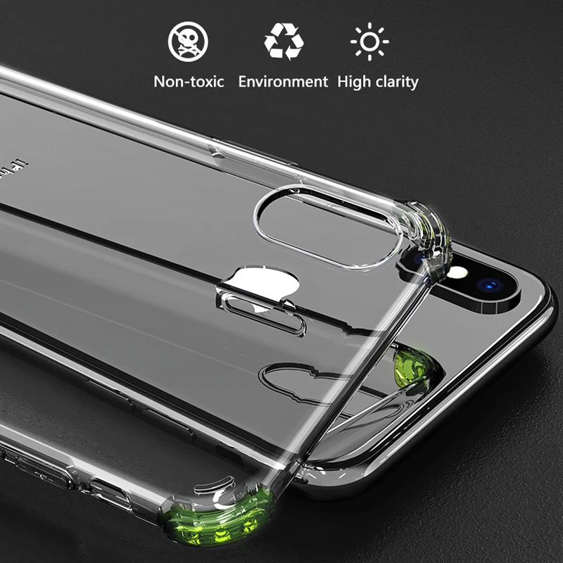 Прозрачный чехол HOCO с подушкой безопасности для iPhone XR Xs Max высокопрозрачный из