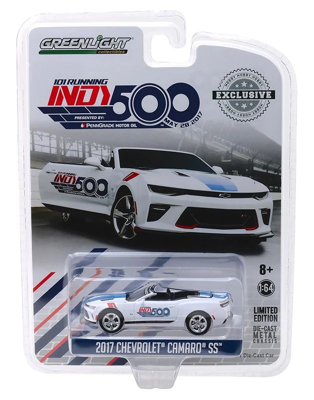 Игрушечный автомобиль GreenLight 1:64 2017 Chevro let Camaro Convertible 500 игрушечный из сплава