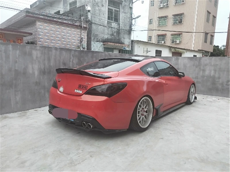 Для hyundai Genesis Coupe спойлер из углеродного волокна/FRP праймер хвост r-тип спойлер, аксессуары 2009-2012 год