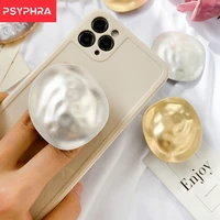 plating shell pearl sparkling 3d ins korea phone bracket for iphone 11 13 for samsung grip tok smart phone back holder griptok