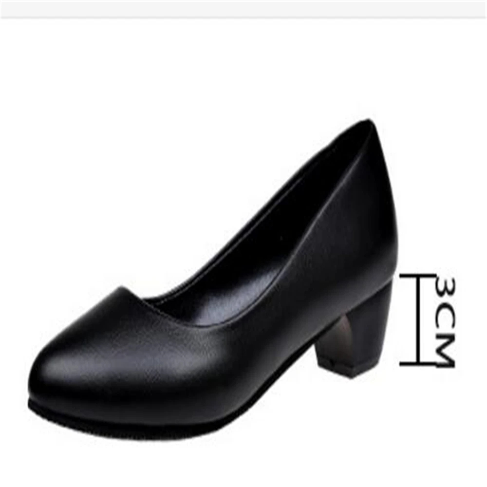 Женские классические туфли на высоком каблуке с закрытым носком женские черные