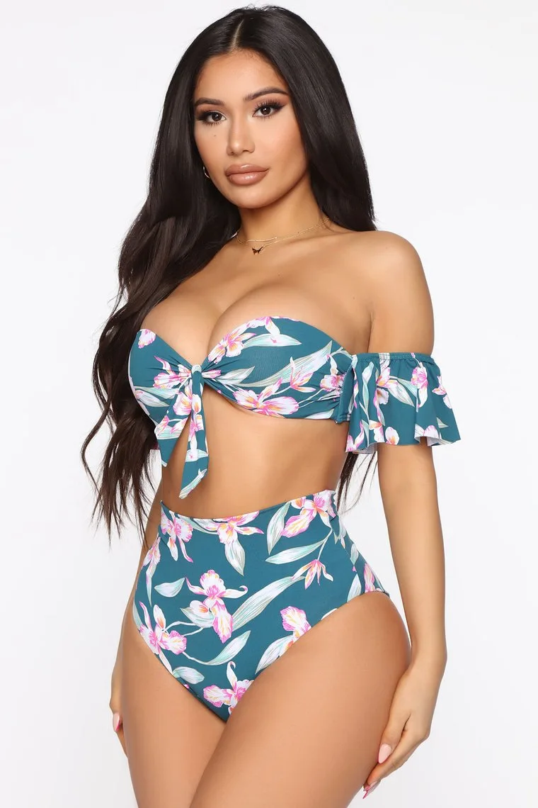 cut out high waisted bikini