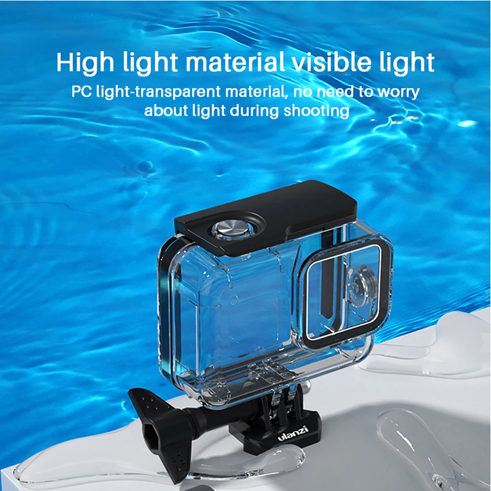 Водонепроницаемый чехол Ulanzi G8-1 60M для дайвинга Gopro Hero 8 черная клетка аксессуары