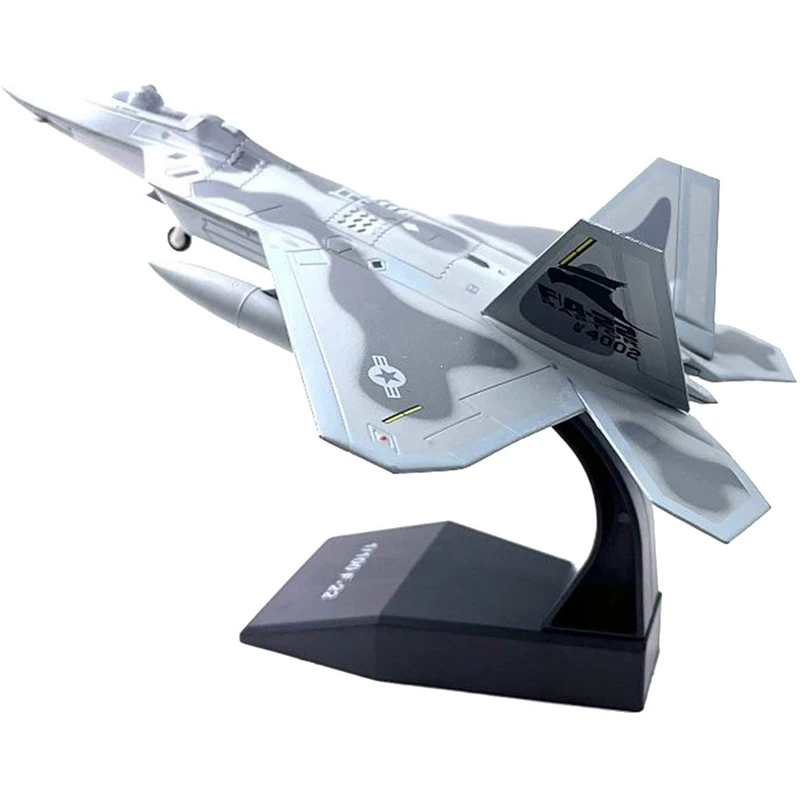 

1/100 Scale Alloy F-22 Raptor Plane Airforce Fighter Aircraft Plane Model Kids Gift Collectibles Birthday Gift