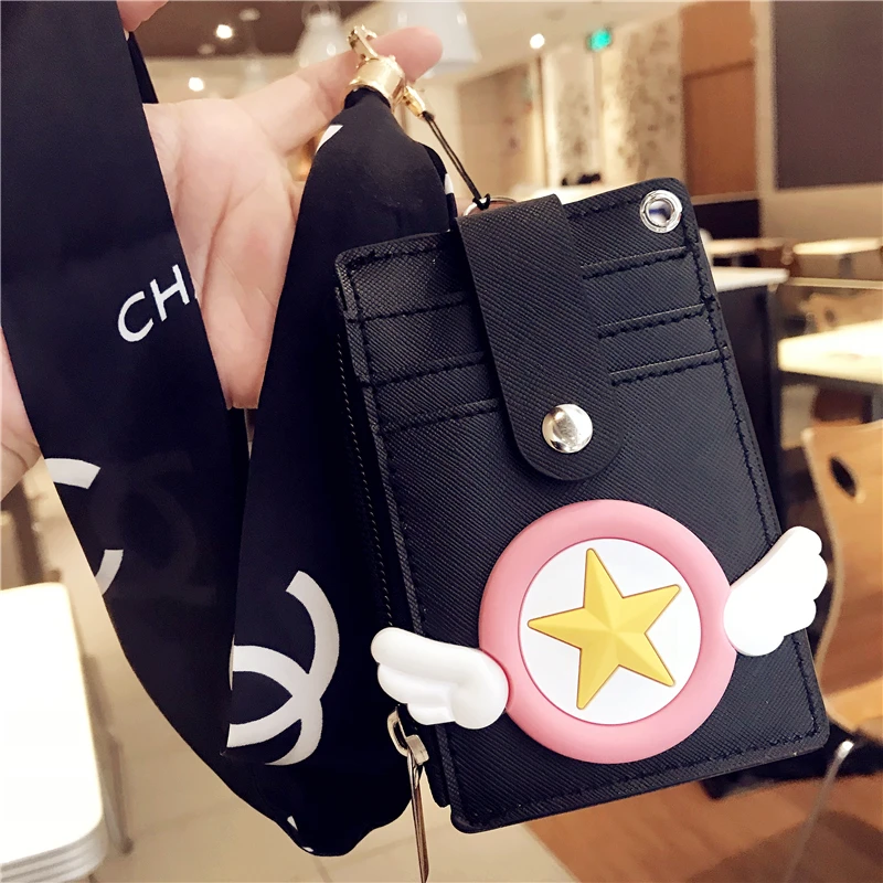 Kawaii Мультфильм Ключ карта с Брелок ID держатель для карт милые банковские кредитные карты пакеты на день рождения Рождественский подарок для подруги