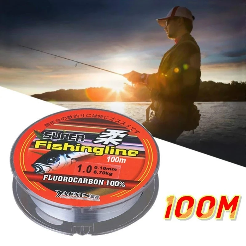

100m Fishing Line Super Strong Transparent Nylon Fish Rope Cord Outdoor Fly Fishing Lines Wire Tackle Accessories Fishingline