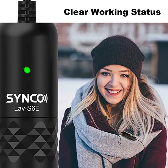 Всенаправленный конденсаторный микрофон SYNCO Lav S6E шнур 6 м смартфон iPhone