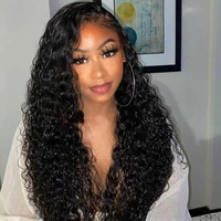 water wave wig lace front human hair wigs for black women brazilian hair 30 inch remy curly human hair wig loose deep wave wig