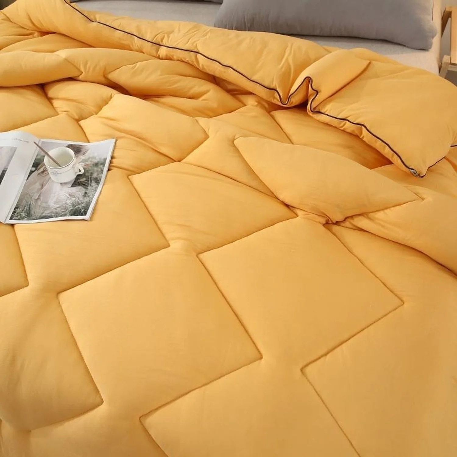 Стеганое одеяло с перьями супер мягкое стеганое зимнее покрывало покрывала 200x230