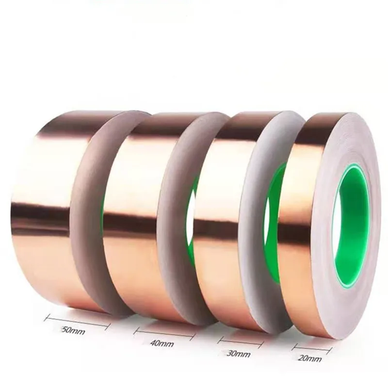 1 шт Однопроводная/двухпроводная лента из медной фольги самоклеящаяся