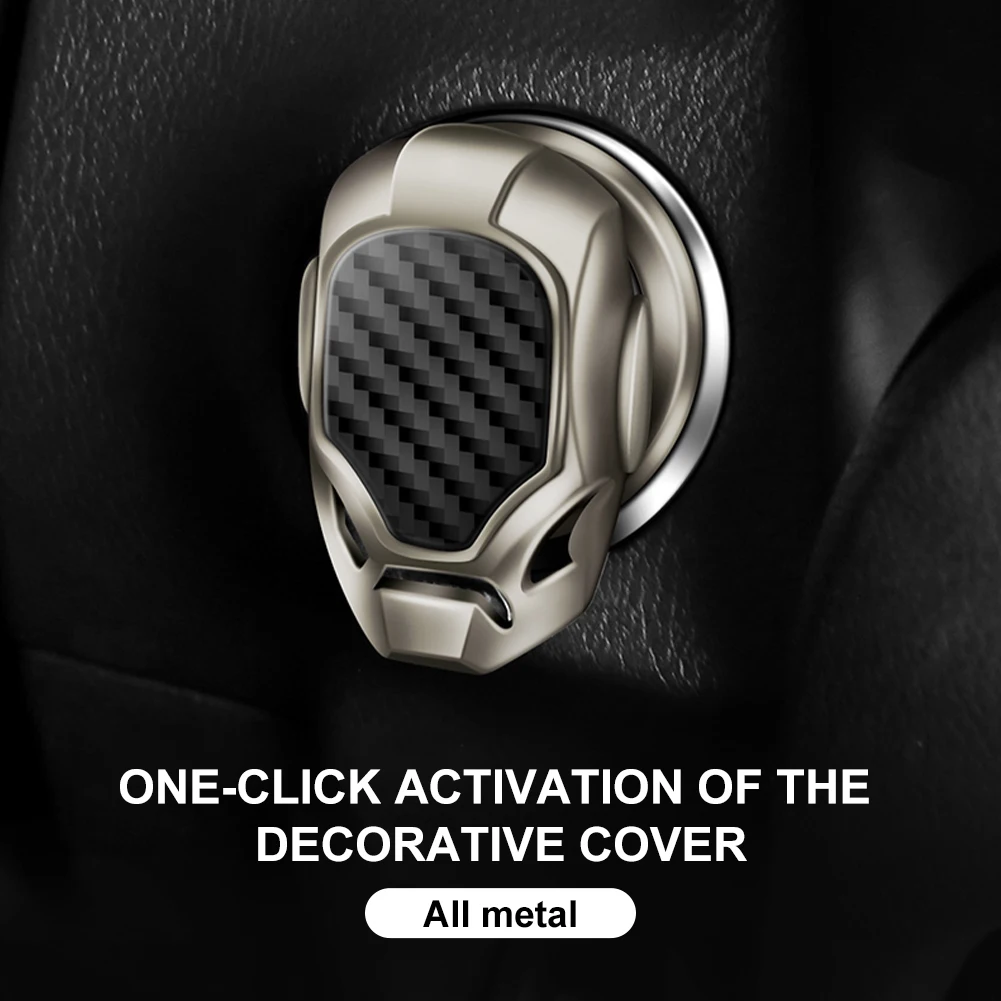 

One Button Ignition Key Decorative Ring Cover Car engine start / stop button For BMW Benz And other models Accessories Sticker