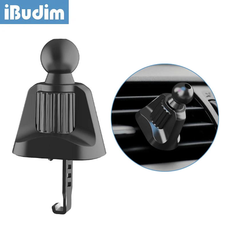 ibudim universal 17mm ball head for car air vent mount clip magnetic magnet car phone holder base car hook stick phone support free global shipping