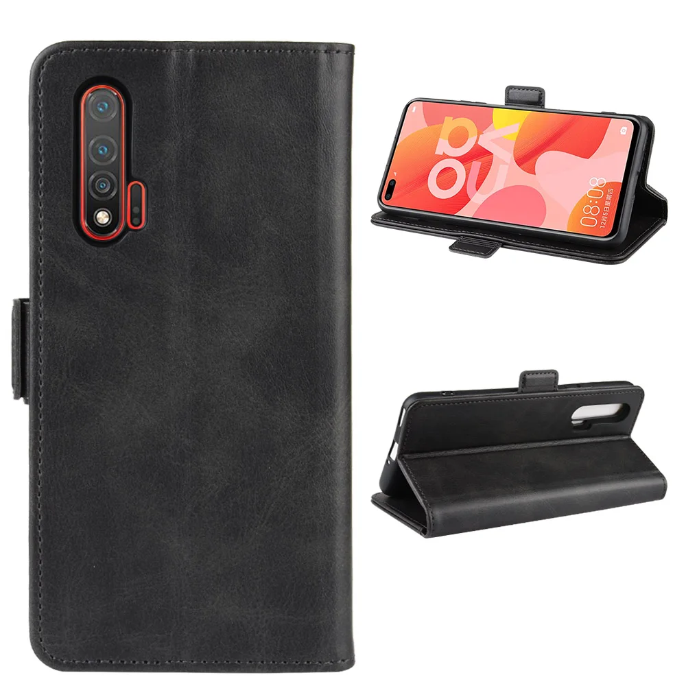 

Case For Huawei Nova 6 Leather Wallet Flip Cover Vintage Magnet Phone Case For Huawei Nova 6 Coque