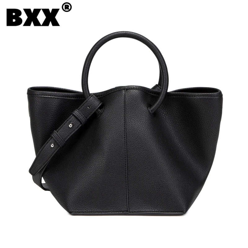 

[BXX] женские новые простые неправильной формы ведро композитная сумка PU кожа все-матч для дам элегантный топ-ручка моды Tide 2021 GF1247