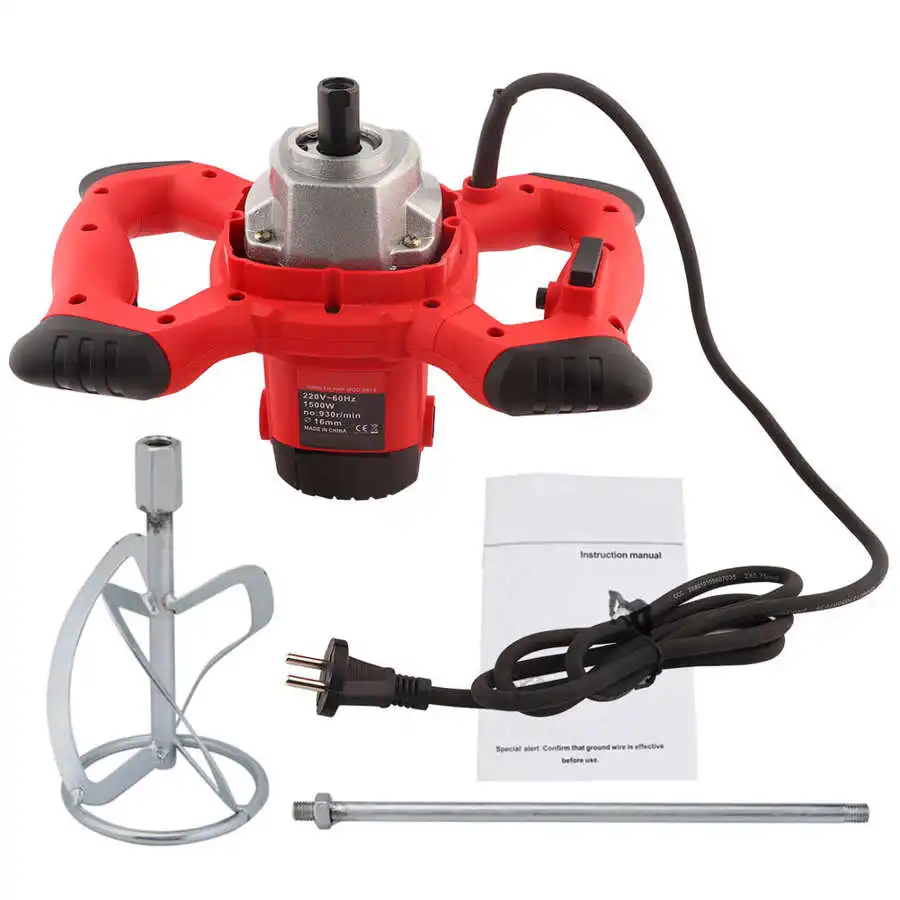 Промышленный Класс Ступка миксер Red 1500 Вт ручной 6-ступенчатая Электрический для
