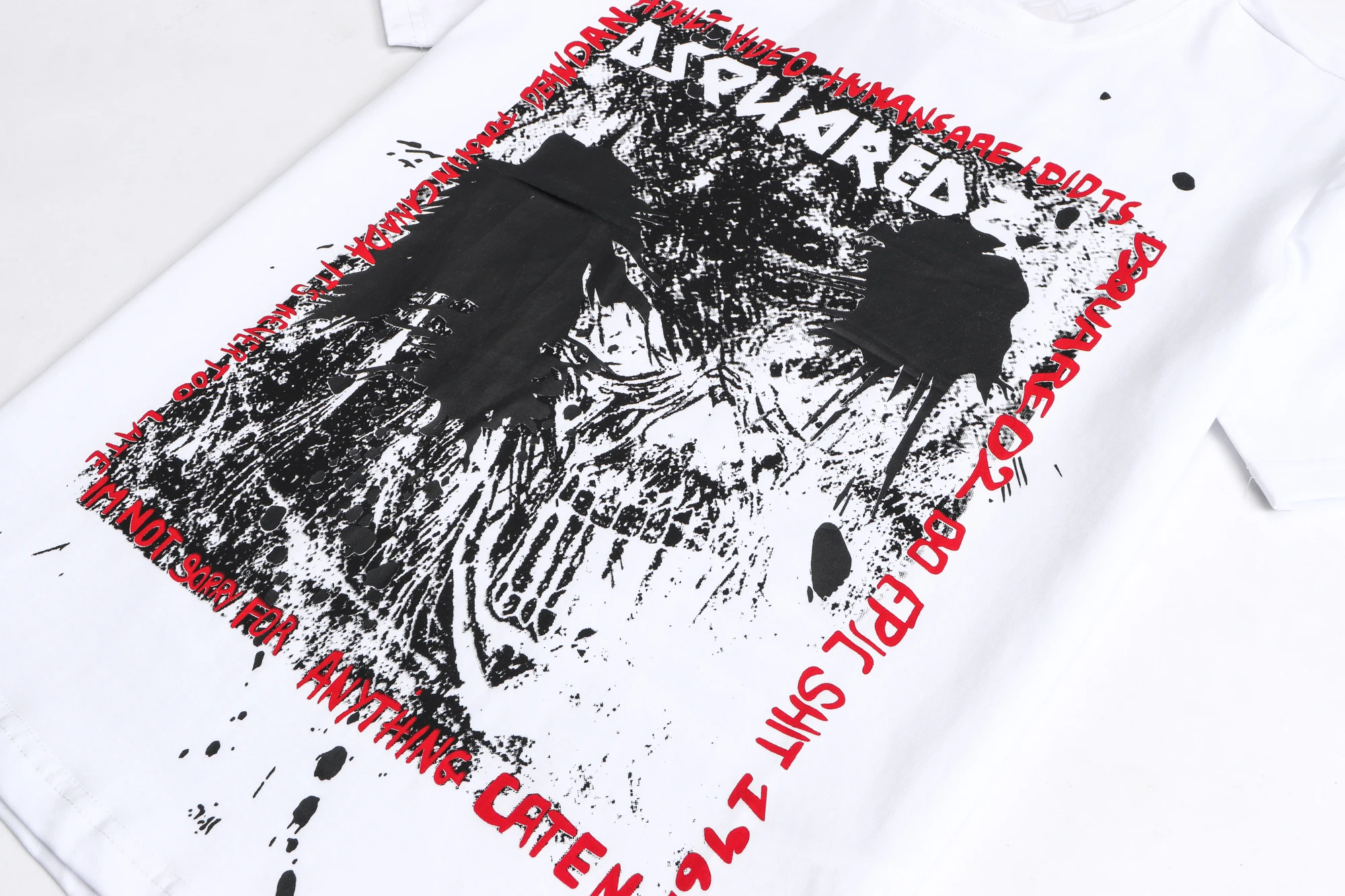 

DSQUARED2 Men's Women's Printed LettersRound Neck Short Sleeve Street Hip Hop Pure CottonD2 Authentic Tee DSQ2 T-shirt 878