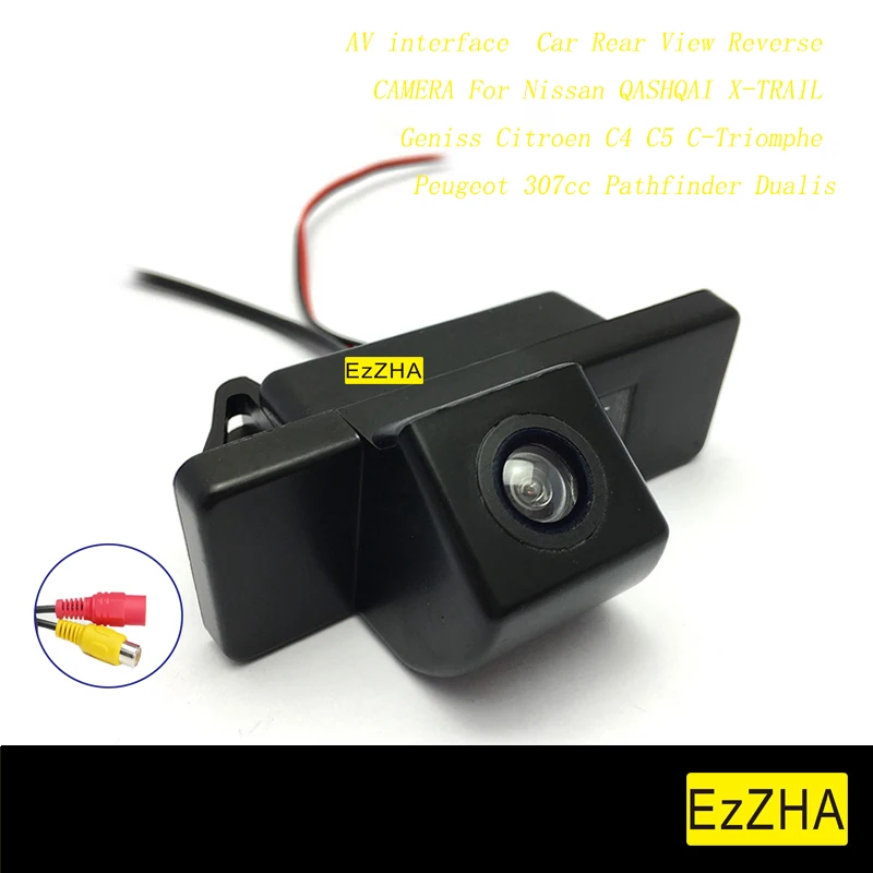 

HD CCD Car Rear View Reverse CAMERA For Nissan QASHQAI X-TRAIL Geniss Citroen C4 C5 C-Triomphe Peugeot 307cc Pathfinder Dualis