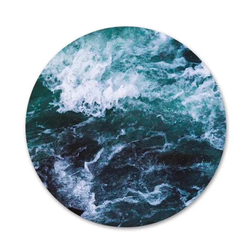 58mm blue sea Icons Pins Badge Decoration Brooches Metal Badges For Clothes Backpack | Дом и сад