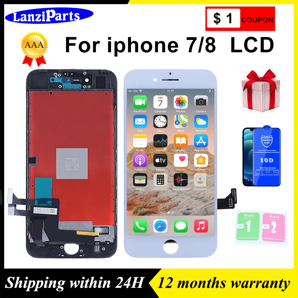

AAA+++ for iPhone 8 Plus LCD Display 5.5 inch 3D Touch Screen Digitizer Assembly No Dead Pixel Pantalla FOR IPHONE 8 PLUS LCD