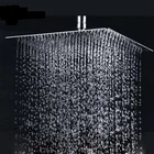 304 нержавеющая сталь Розничная полированная хромированная отделка ванная комната квадратная насадка для душа с дождем потолочная стенка распылитель
