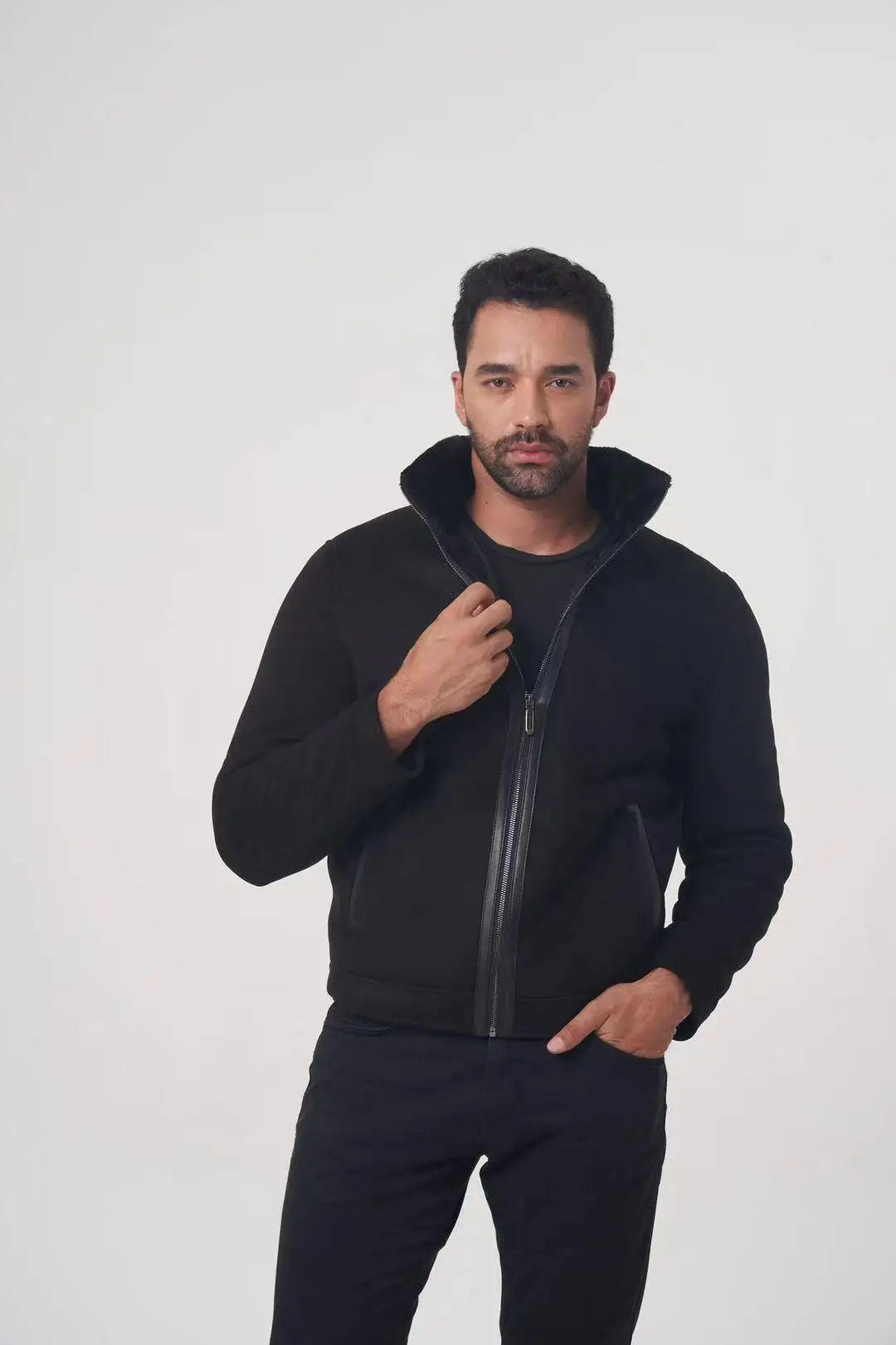 

2021 new men's suede jacket autumn and winter stylish coat with a high-quality men's formal brand apparel OGMANDO2190