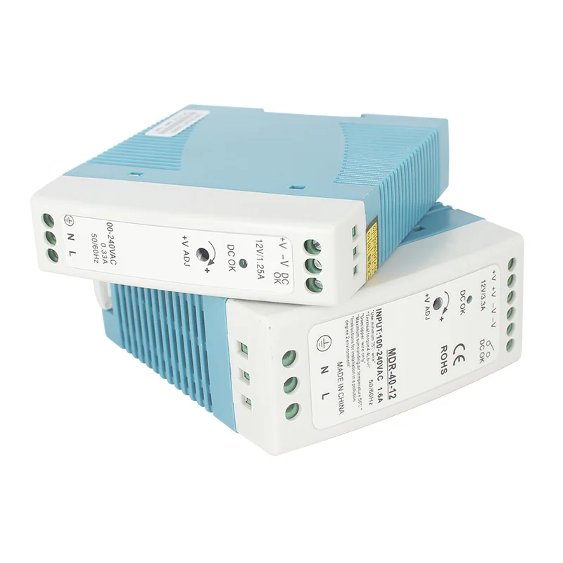 Переключатель питания на din-рейке MDR-10W 20 Вт 40 60 5 в 12 В 24 48 выходной QIDIAN импульсный