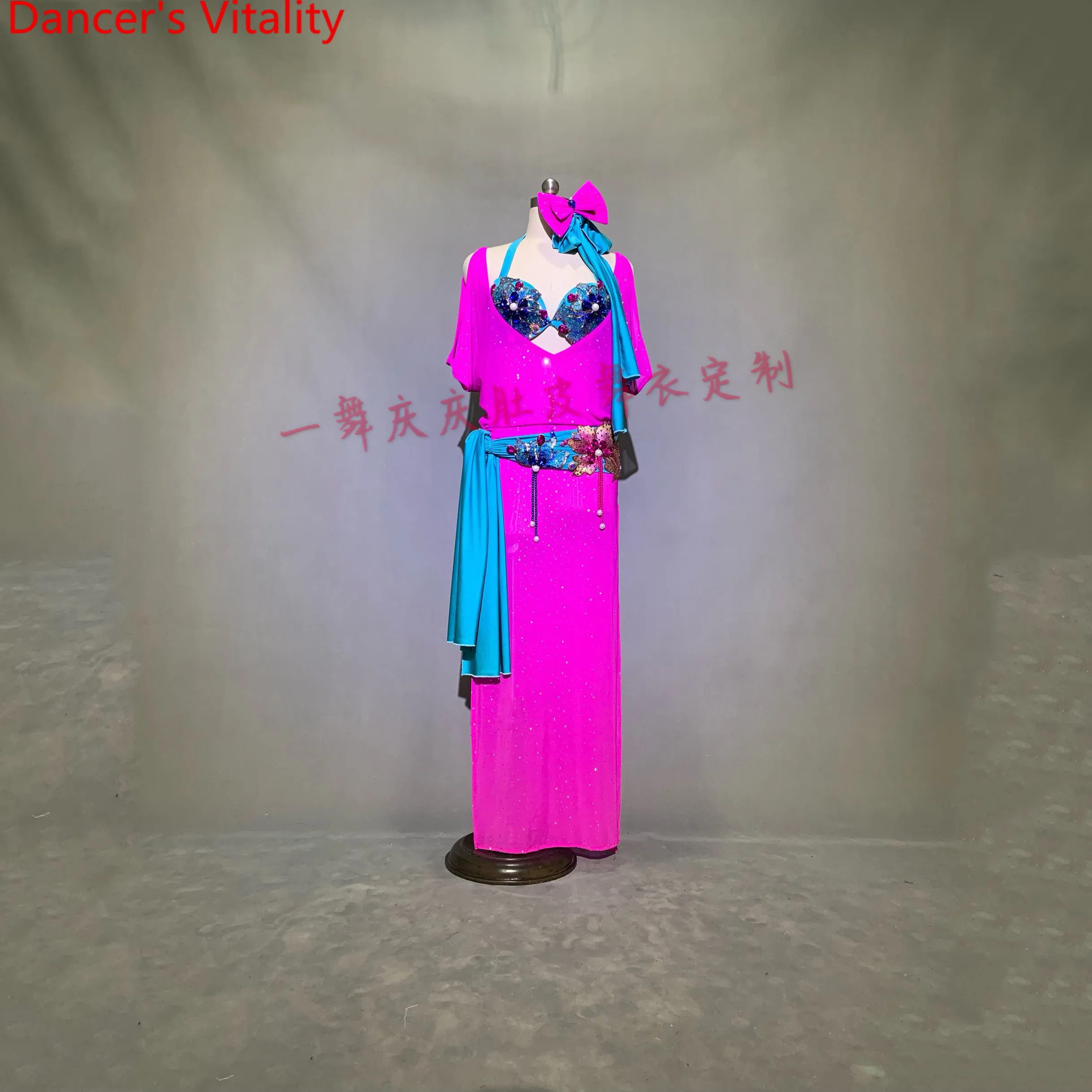 Женский костюм для танца живота выступлений в Восточном и индийском стиле|Танец