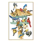 Наборы для вышивки крестиком, наборы для вышивки с принтом птиц, 11CT 14CT, рукоделие, рукоделие, картины для украшения дома