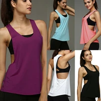female yoga vest sleeveless backless sport shirt women running gym shirt women sport jerseys fitness yoga shirt tank topno bra